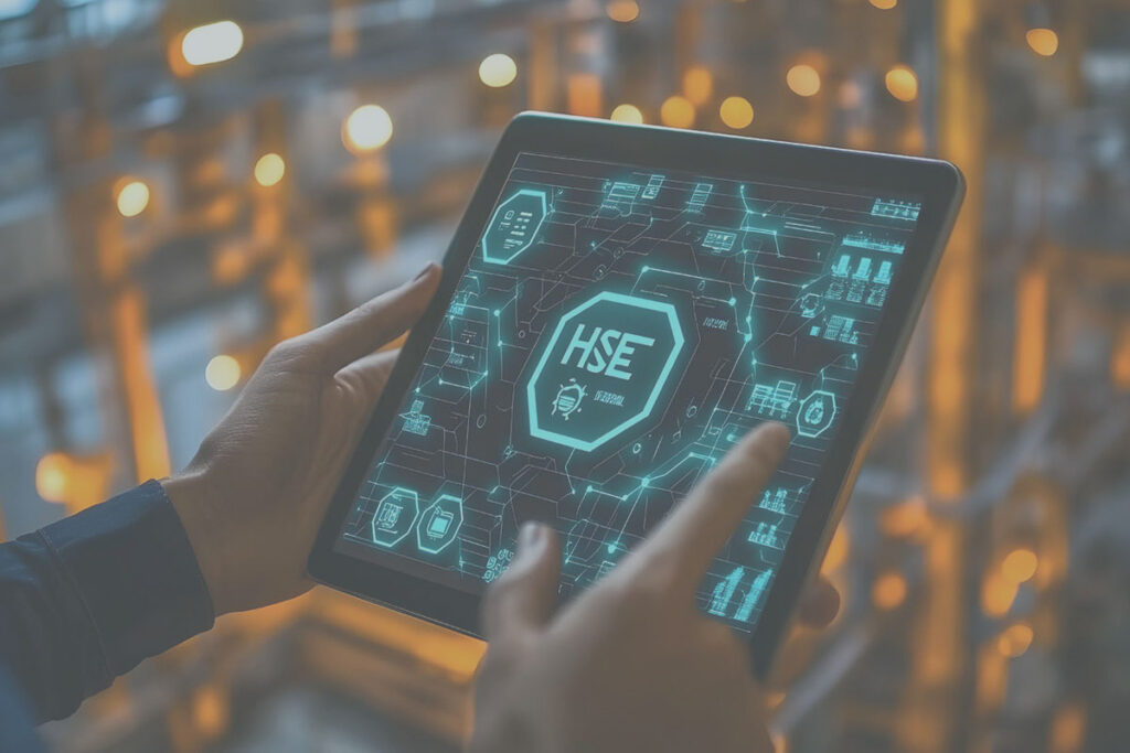 Photo - HSE Management Software on Tablet in Factory